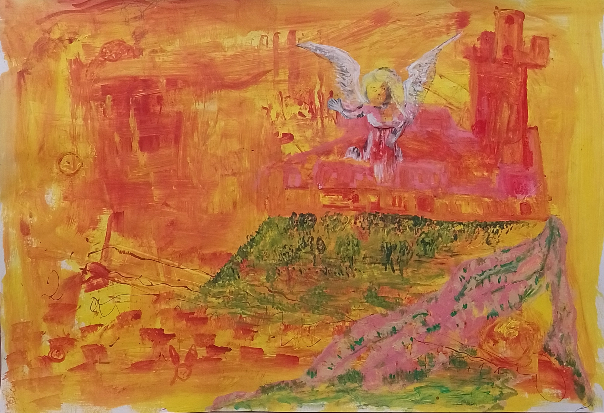 Niño nuevo. 70 x 100 cm. 2023