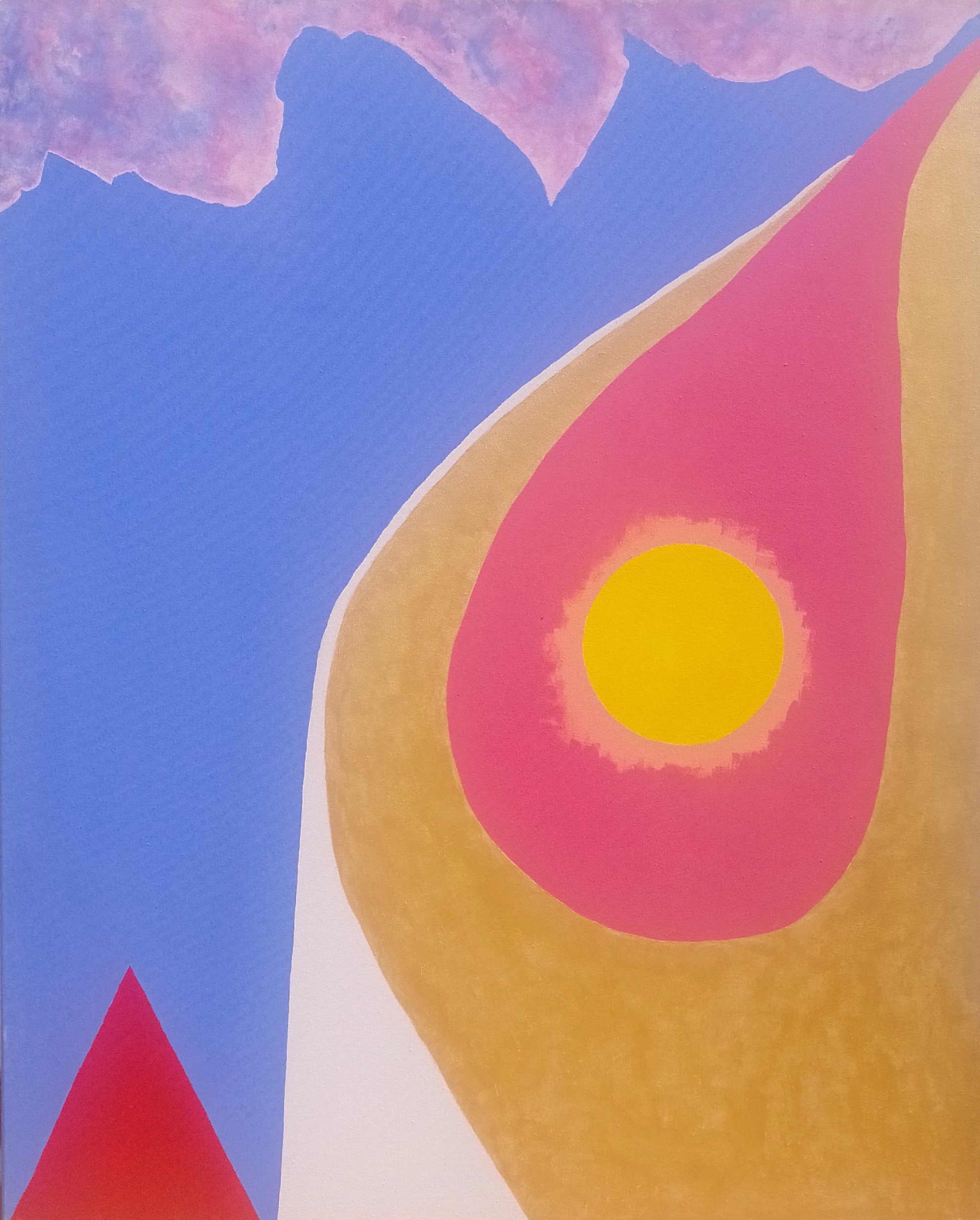 Lo que esta siendo cobijado. 100 x 80 cm. 2023