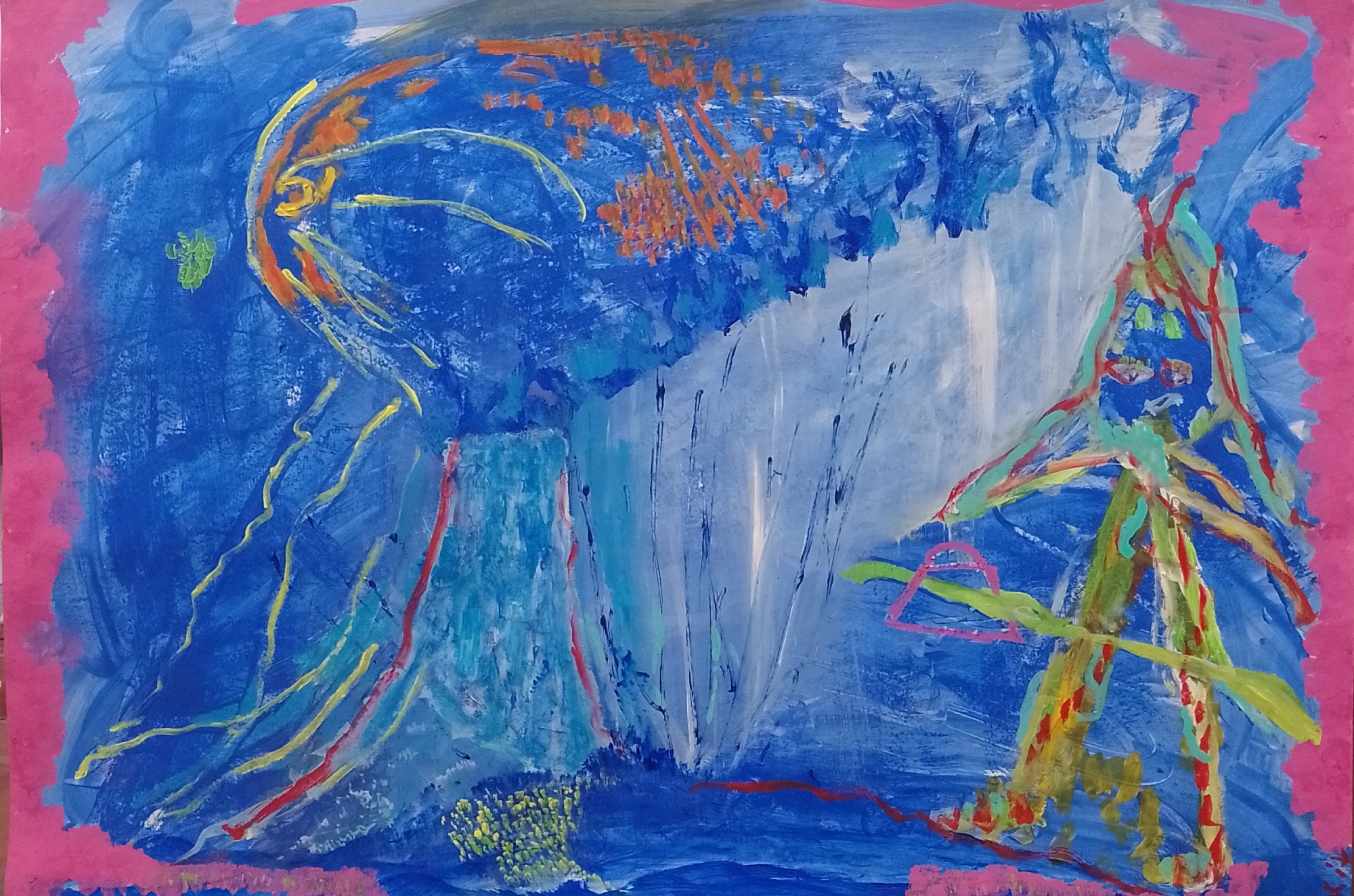 La nieta de Iemanya. 70 x 100 cm. 2023